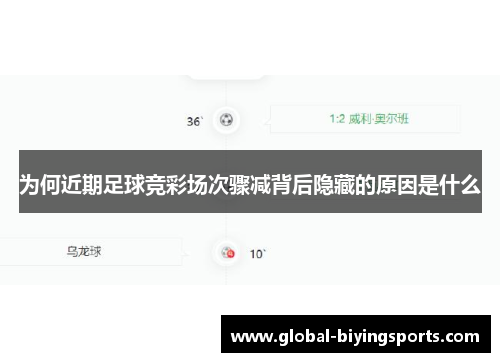 为何近期足球竞彩场次骤减背后隐藏的原因是什么